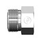 World Wide Fittings Male Flat Face O-Ring to Braze-On Bore Straight 4315X04X06 - alternate 1